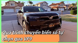 Quá trình chuyển biển số xe tự chọn cho VF 9 [upl. by Eidlog]