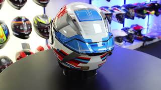 Shoei XSPR Pro Proxy TC10 Helmet WhiteRedBlue [upl. by Avril]