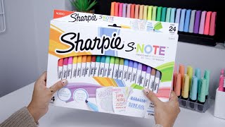 SHARPIE S NOTE  ¿Serán buenos resaltadores o es más de lo mismo  unacraftermás [upl. by Hashum228]