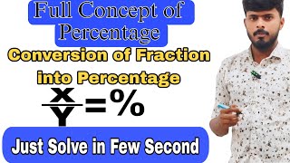 Percentage Part2 IConversion of fraction into percentage I How to find Percentage I  Trick ll [upl. by Aivital]