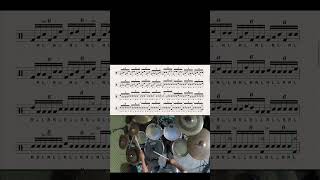 Drum solo sextuplets notes rudiment RLLRRL [upl. by Retsof168]