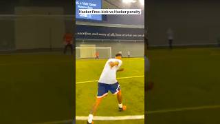 Hacker Freekick vs penalty 🤯💥shorts trending football viralvideo foryou sourin3 [upl. by Hoxie]