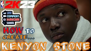 NEW NBA 2K23 Kenyon Stone Coach Carter face creation Tutorial EVER [upl. by Aibar97]