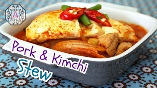 Korean Pork Kimchi Stew 돼지고기 김치찌개 DwaeJiGoGi GimChiJjiGae  Aeris Kitchen [upl. by Mcgee584]