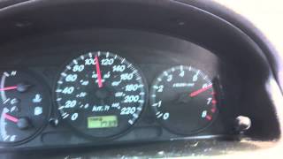 2000 Mazda Protege 16L 0130 kmh acceleration [upl. by Thomas]