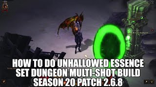 HOW TO DO UNHALLOWED ESSENCE SET DUNGEON P 268 [upl. by Jariv]