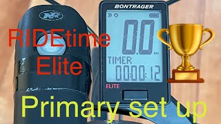 Bontrager RIDEtime Elite Bicycle Computer How to perform the primary set up [upl. by Netniuq]