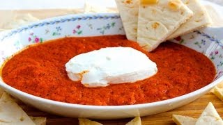 Appetizer Recipe Baked Roasted Red Pepper and Goat Cheese by Everyday Gourmet with Blakely [upl. by Zimmerman]