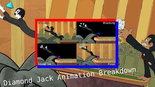 A Shot of Diamond Jack REANIMATED Animation Breakdown [upl. by Dnamra]