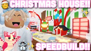 ☃️💗DECORATING MY CHRISTMAS HOUSE  tour Adopt Me Speedbuild [upl. by Heins]