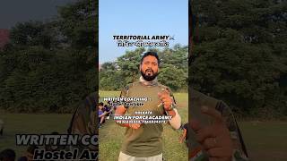 Army 🇮🇳 territorial army written coaching start 9836635555 viralvideo shortvideo trending shorts [upl. by Naeruat]