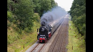 Dampflok 012 1046 01 1104 mit Sonderzug nach Westerland  Sylt mit 218 4539 [upl. by Donadee]