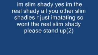 The Real Slim Shady Lyrics [upl. by Ahsilla195]