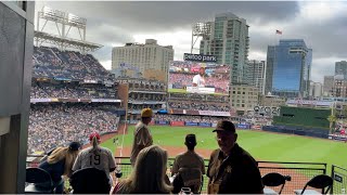 PETCO PARK  Toyota Terrace VIP 201 Seat View  SAN DIEGO PADRES [upl. by Wyn706]