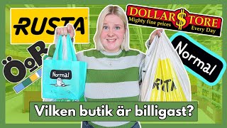 Köper samma varor i olika butiker  Vilken är billigast [upl. by Lynnelle103]