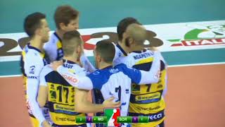 Earvin Ngapeth batte il record di Superlega con i suoi ace [upl. by Atinomar198]