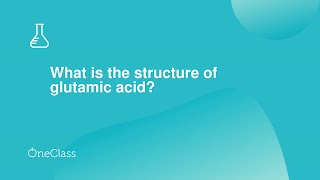 What is the structure of glutamic acid [upl. by Sahcnip480]