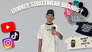 BEST LOWKEY STREETWEAR BRANDS YOU SHOULD KNOW ABOUT  🔥 [upl. by Anilem]