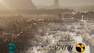 Dune city 3DSMax VRay [upl. by Lettig453]