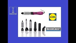 SilverCrest MultiFunction Hot Air Styler SWC 1000 D1 UNBOXING Lidl 1000 W protection class II [upl. by Eehsar250]