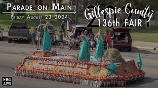 2024 Gillespie County Fair Parade  Fredericksburg TX USA [upl. by Esoryram]