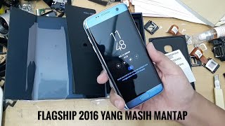 Unboxing Samsung Galaxy S7 Edge Blue Coral Resmi SEIN Indonesia [upl. by Aehcsrop]