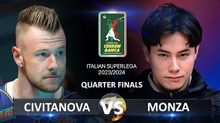 Quarter Finals of Italian Volleyball SuperLega 20232024  Civitanova vs Monza [upl. by Reuben]