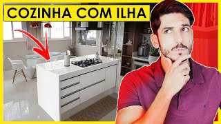 COZINHA PLANEJADA COM ILHA  COMO FAZER COZINHA COM ILHA CENTRAL [upl. by Michon]