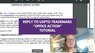 How to Reply to USPTO Office Action  Tutorial  Follow Along  Trademarks [upl. by Gilpin]