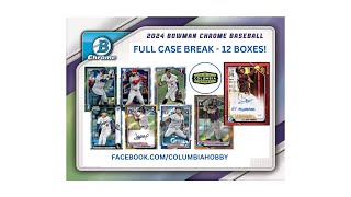 2024 Bowman Chrome Baseball Full Case Break 1 [upl. by Clovis]