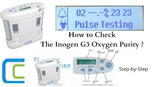 Inogen One G3 How to Check Purity Of Oxygen   Cure and CareInogen G3 Model [upl. by Odlonra]