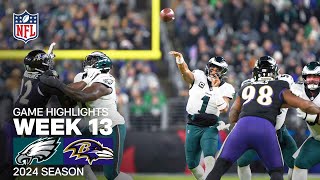 Philadelphia Eagles vs Baltimore Ravens  2024 Week 13 Game Highlights [upl. by Limaa]