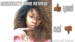 MUST WATCH BEFORE YOU BUY iSEE BEAUTY 2 week HAIR REVIEW [upl. by Atteynad]