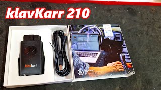 Klav Karr 210 OBD Diagnosegerät für USB und Bluetooth Test [upl. by Yrral]