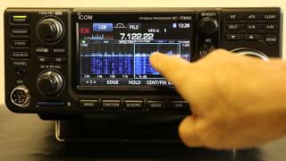 Icom HF50MHzアマチュア無線用トランシーバー「IC7300」 紹介動画 「リアルタイムスペクトラムスコープのタッチ操作」」 [upl. by Nangem]