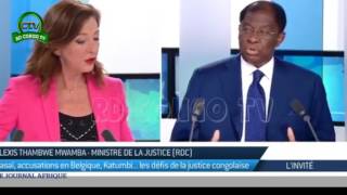 RD CONGO HUMILIATION DE MINISTRE TAMBWE MWAMBA  rtg afrique [upl. by Rodgiva]