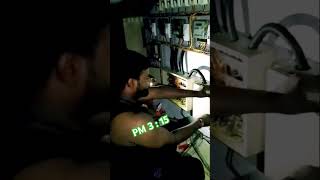 Panel board ka kam karte hue raat pm315 electrician hard work electricalpanelboardshorts [upl. by Atikim]