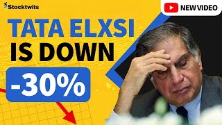 Why is Tata Elxsi down 5 things you must know  tata elxsi share latest news  tataelxsi tata [upl. by Nimocks]