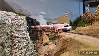 Rapido N Scale TurboLiner at the Suncoast Model Railroad Club [upl. by Nosyerg]