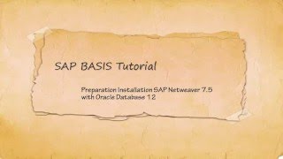 Preparation Installation SAP Netweaver 7 5 With Oracle Database [upl. by Nalniuq637]