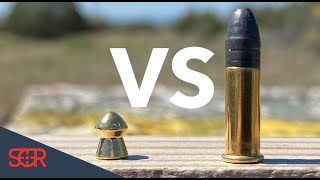 22LR VS 22 Airgun  POWER TEST [upl. by Anderer]