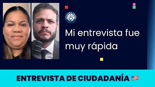 Mi entrevista fue muy rápida  Ciudadanía americana 2024 [upl. by Llertnov564]