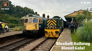 Bluebell Railway Diesel Gala  070924 [upl. by Rehprotsirhc768]