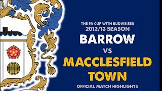 201213 BARROW v Macclesfield FA Cup with Budweiser 2nd Round [upl. by Annairt]