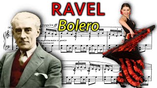 Maurice Ravel  Bolero  solo piano with score [upl. by Martinsen443]