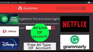 How To Login Any Website Without Registration  BugMeNot  loginaccountsnoregistration [upl. by Rossie]