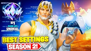 UPDATED Best Controller Settings for Fortnite Chapter 5 Season 2 PS5PS4XBOXPC [upl. by Compton300]