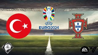 Turquia x Portugal  Eurocopa 2024  Fase de Grupos  EA FC [upl. by Eerdua137]