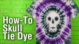 HowTo Make a Tie Dye Skull Shirt [upl. by Salita277]