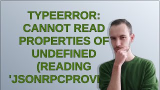 TypeError Cannot read properties of undefined reading JsonRpcProvider [upl. by Namreg]